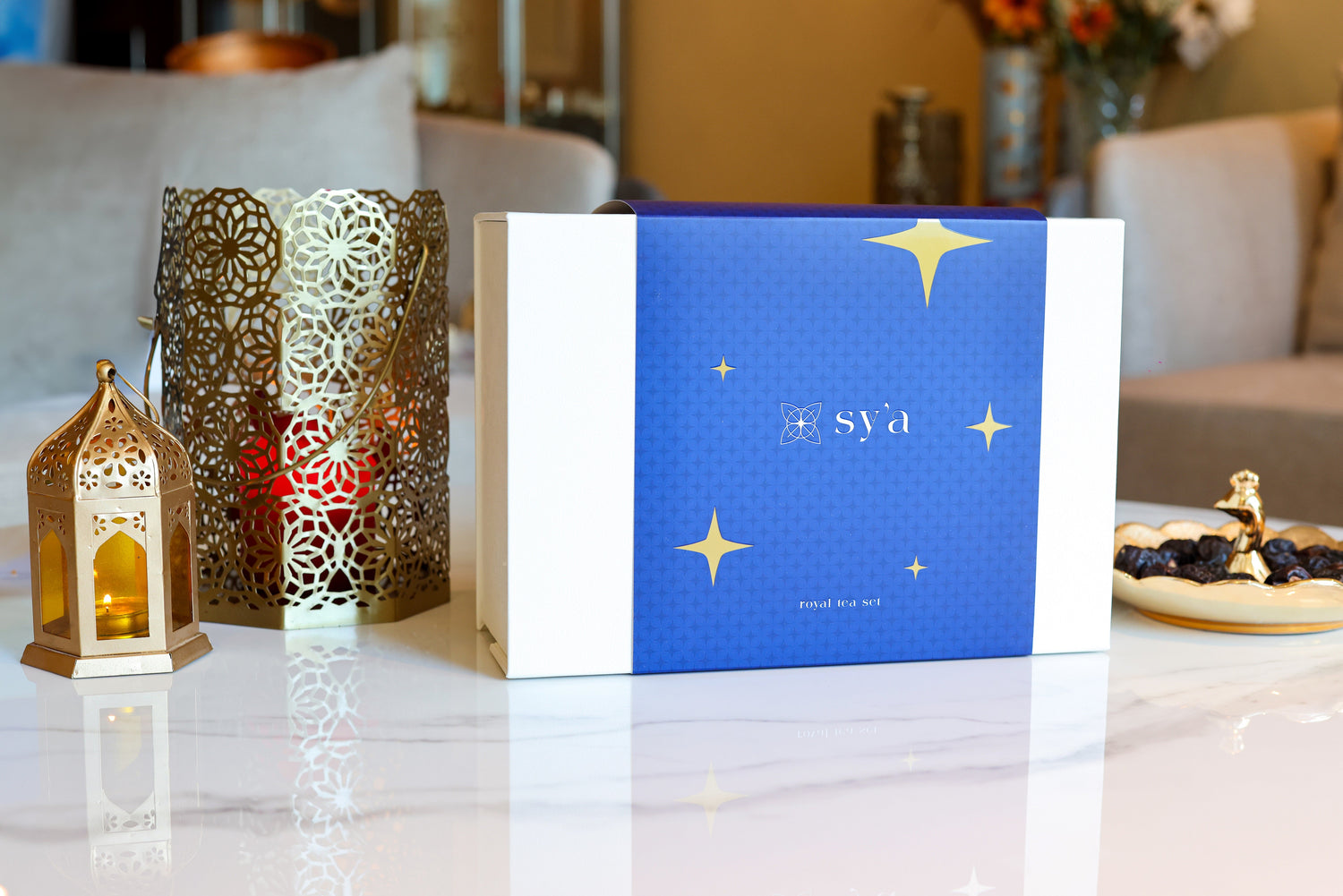 sy’a royal tea set green with herbal teas - sy’a