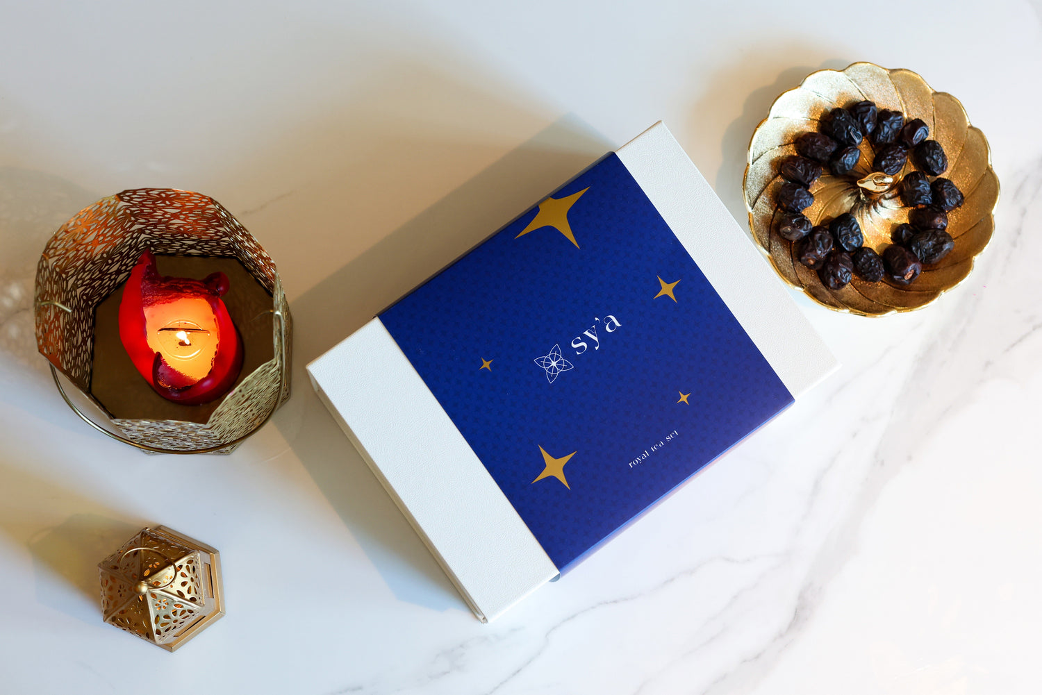 sy’a royal tea set green with herbal teas - sy’a