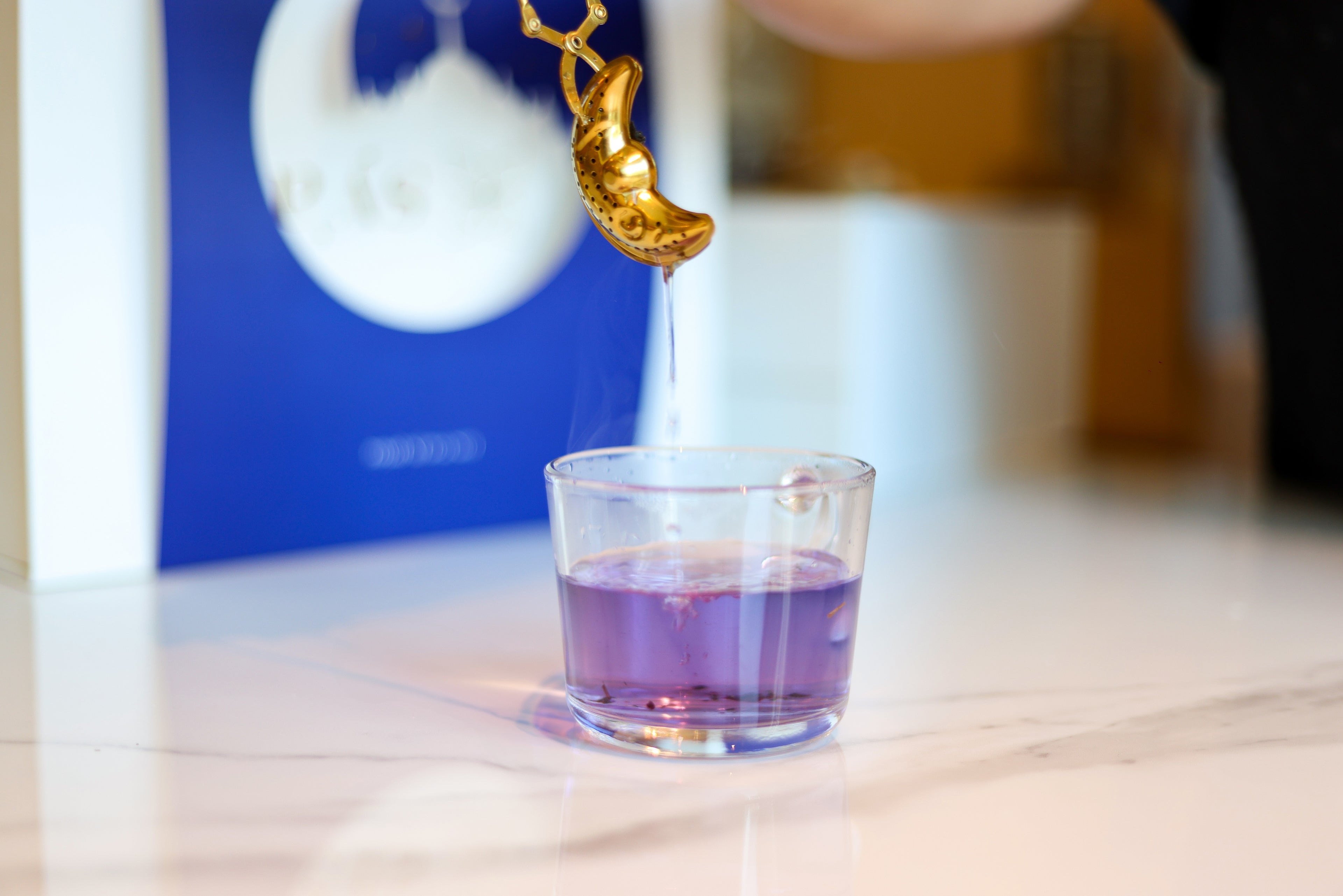 Blue Tea and Moon Infuser