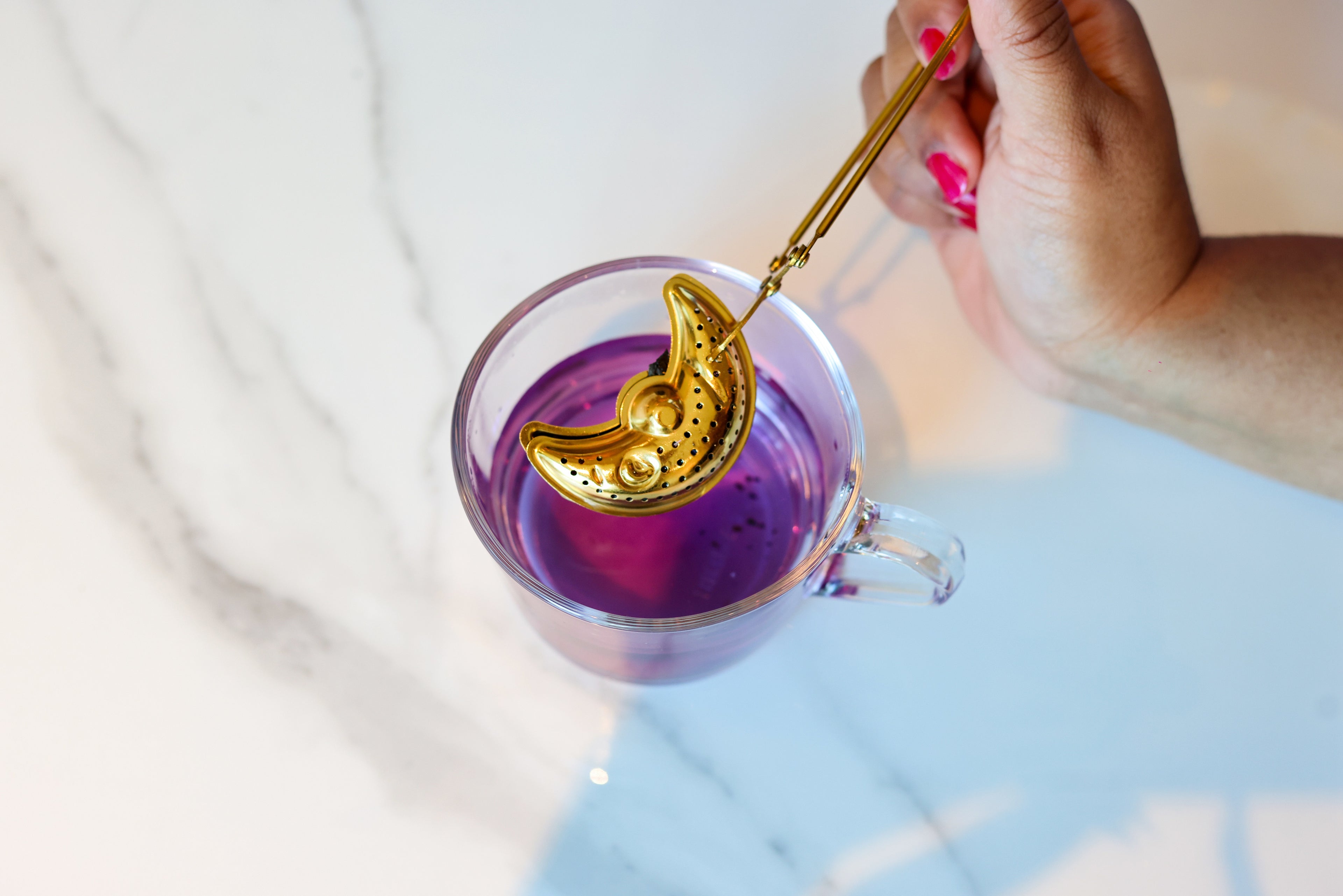 Blue Tea and Moon Infuser