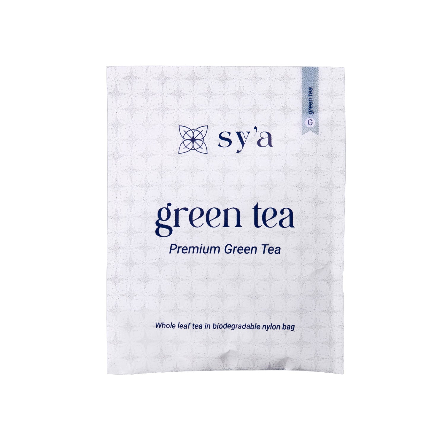 Green Tea - 100 Biodegradable Pyramid Tea Bags - sy’a