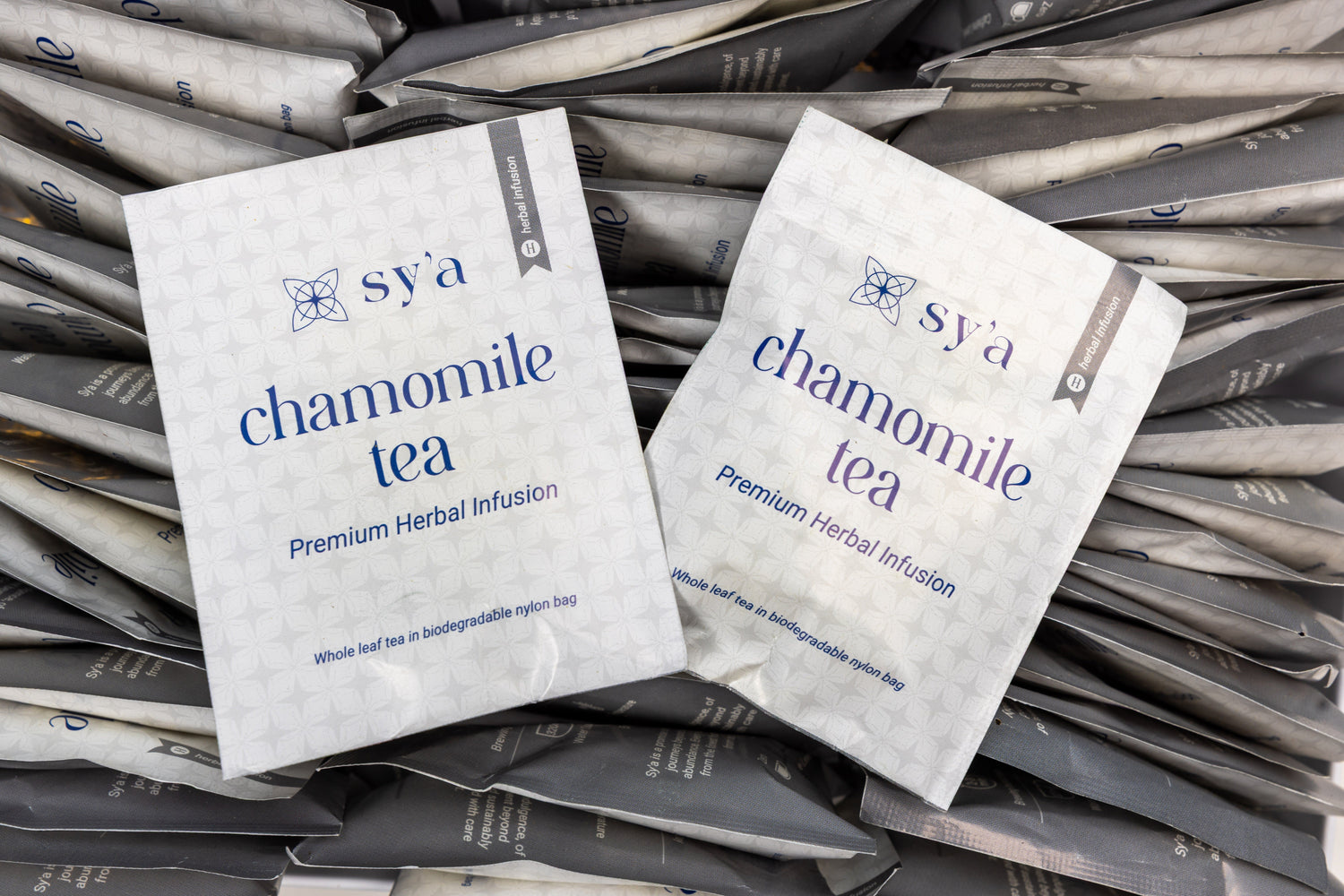 Chamomile Tea - 100 Biodegradable Pyramid Tea Bags - sy’a