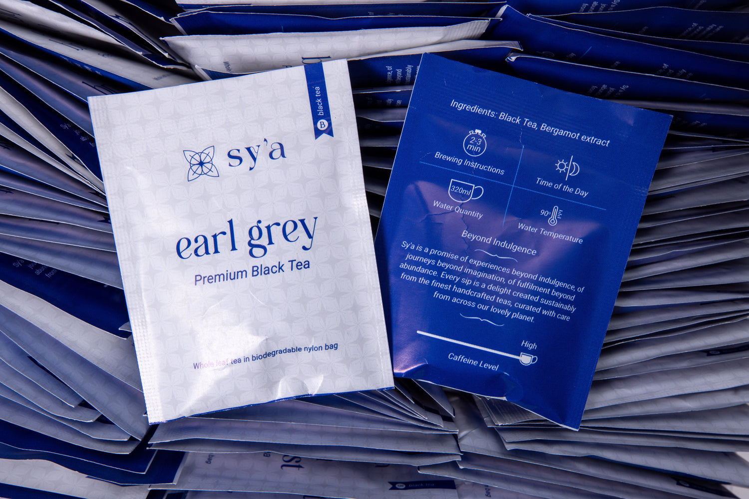 Earl Grey Tea - 100 Biodegradable Pyramid Tea Bags - sy’a
