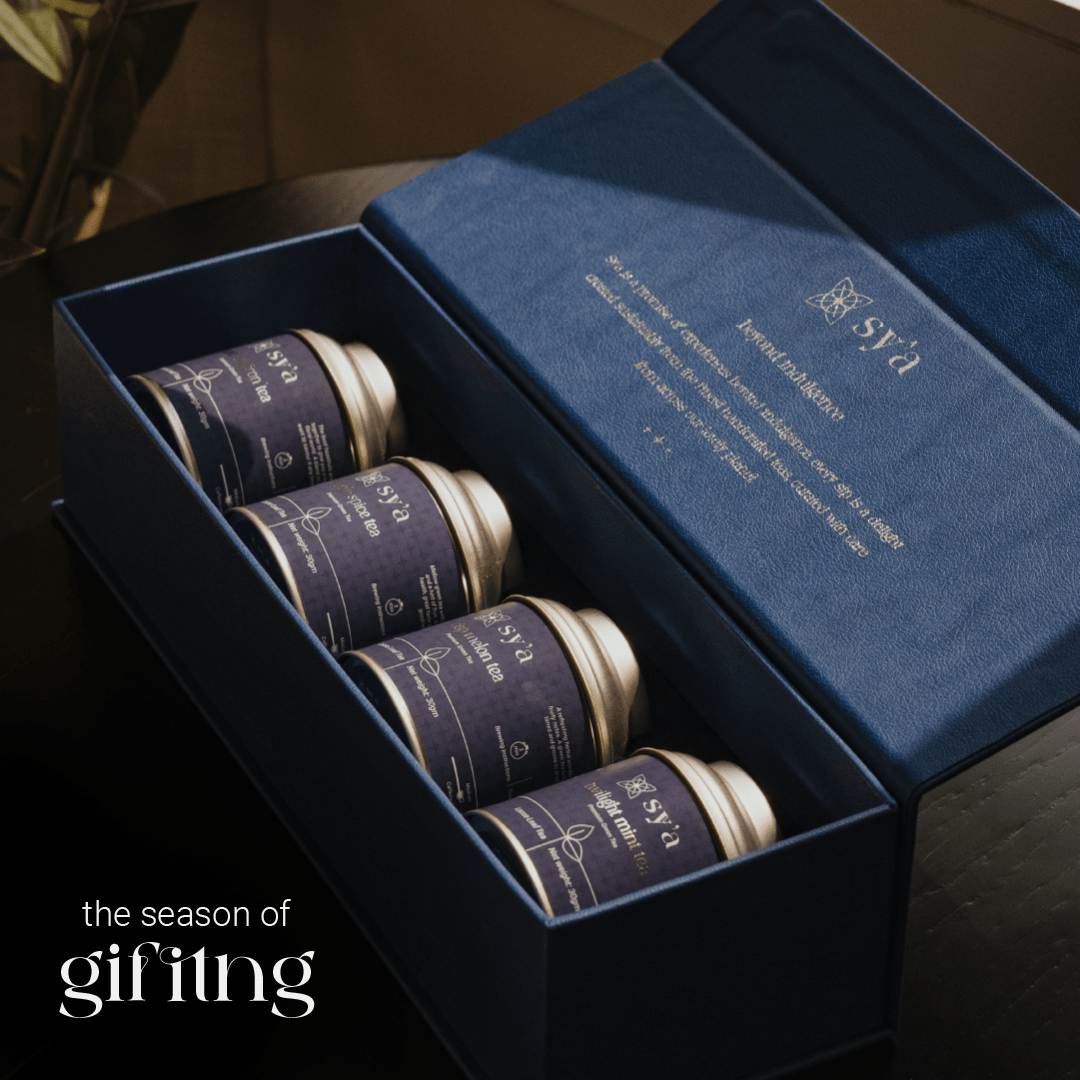 sy’a wellness box - green teas - sy’a