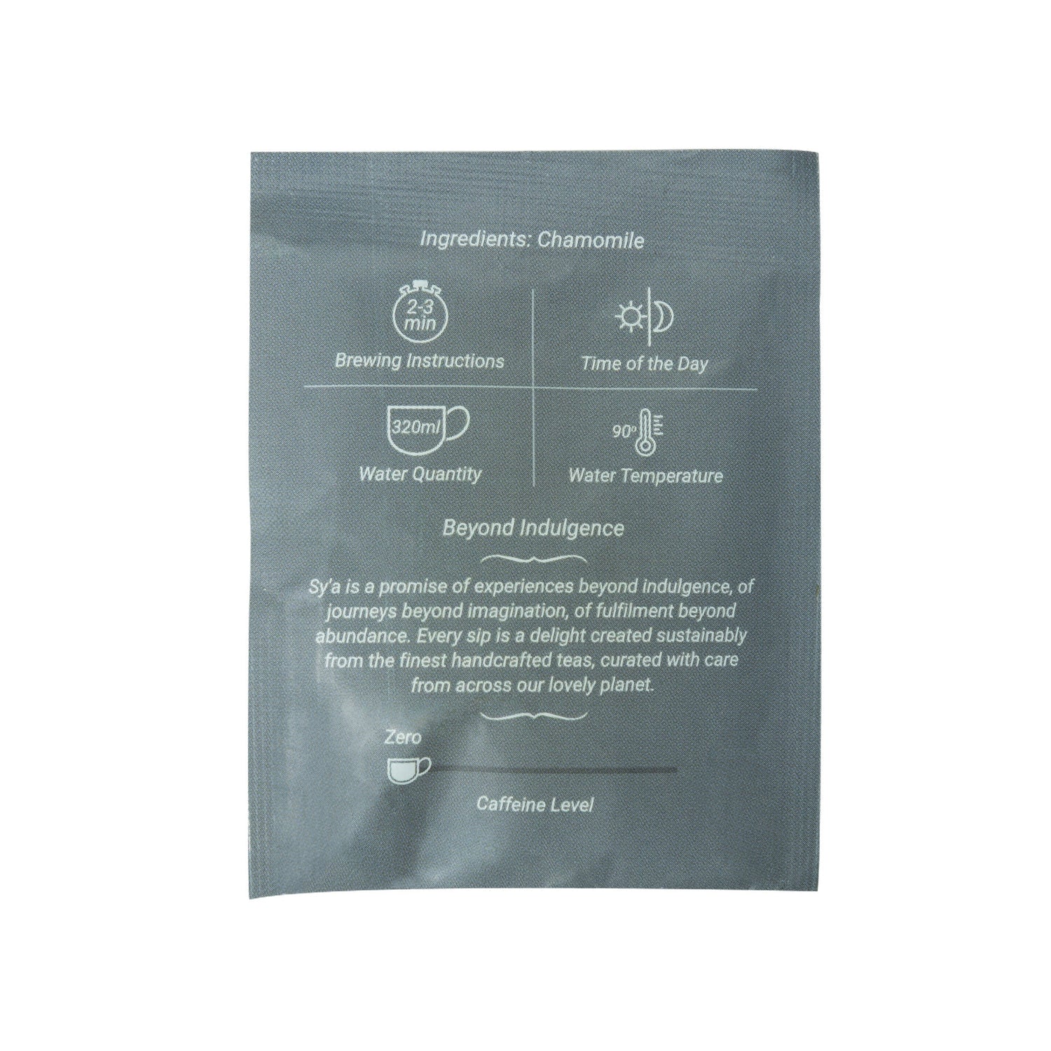 Chamomile Tea - 100 Biodegradable Pyramid Tea Bags - sy’a