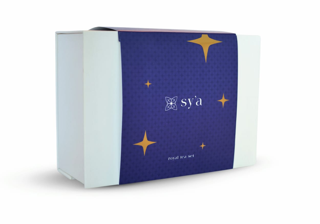 sy’a royal tea set grey with green teas - sy’a