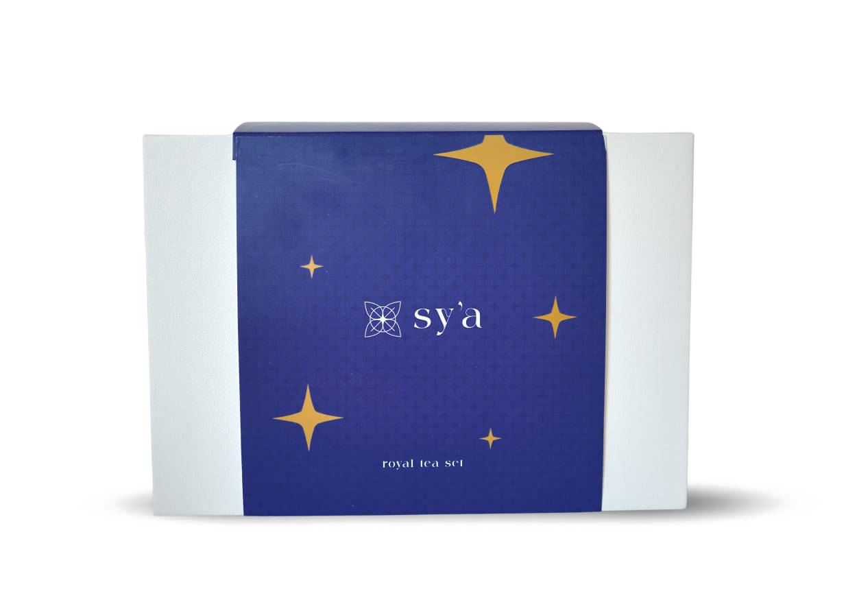 sy’a royal tea set grey with green teas - sy’a