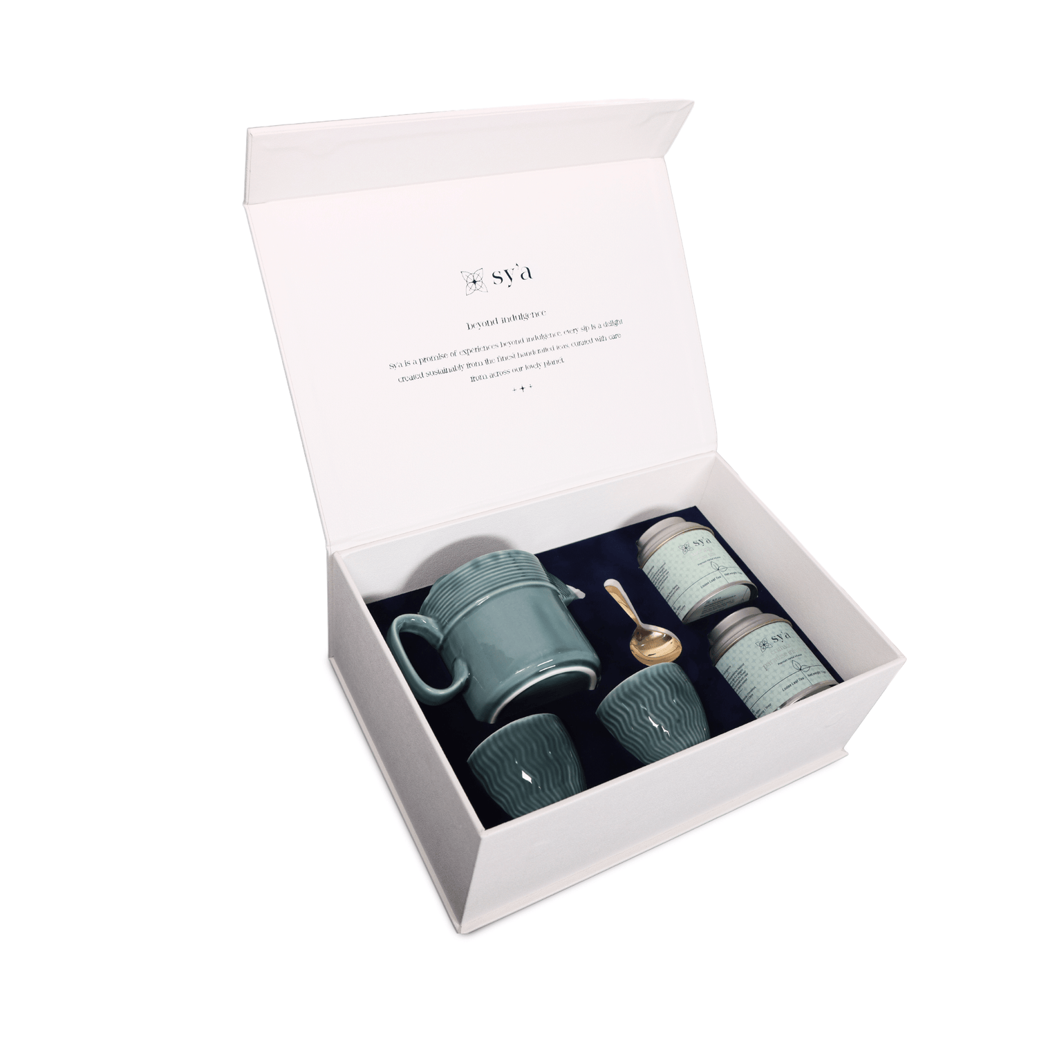 sy’a royal tea set green with herbal teas - sy’a