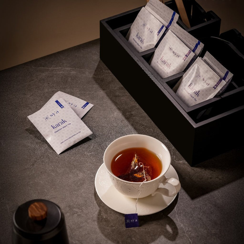 Karak Tea - 100 Biodegradable Pyramid Tea Bags - sy’a