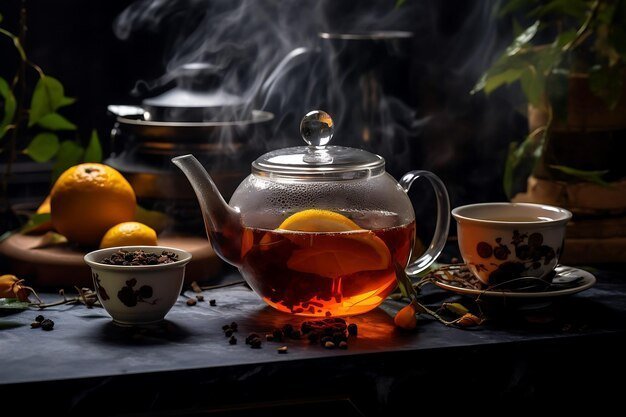 Evening Relaxation: Unwinding with a Cup of Tea - sy’a