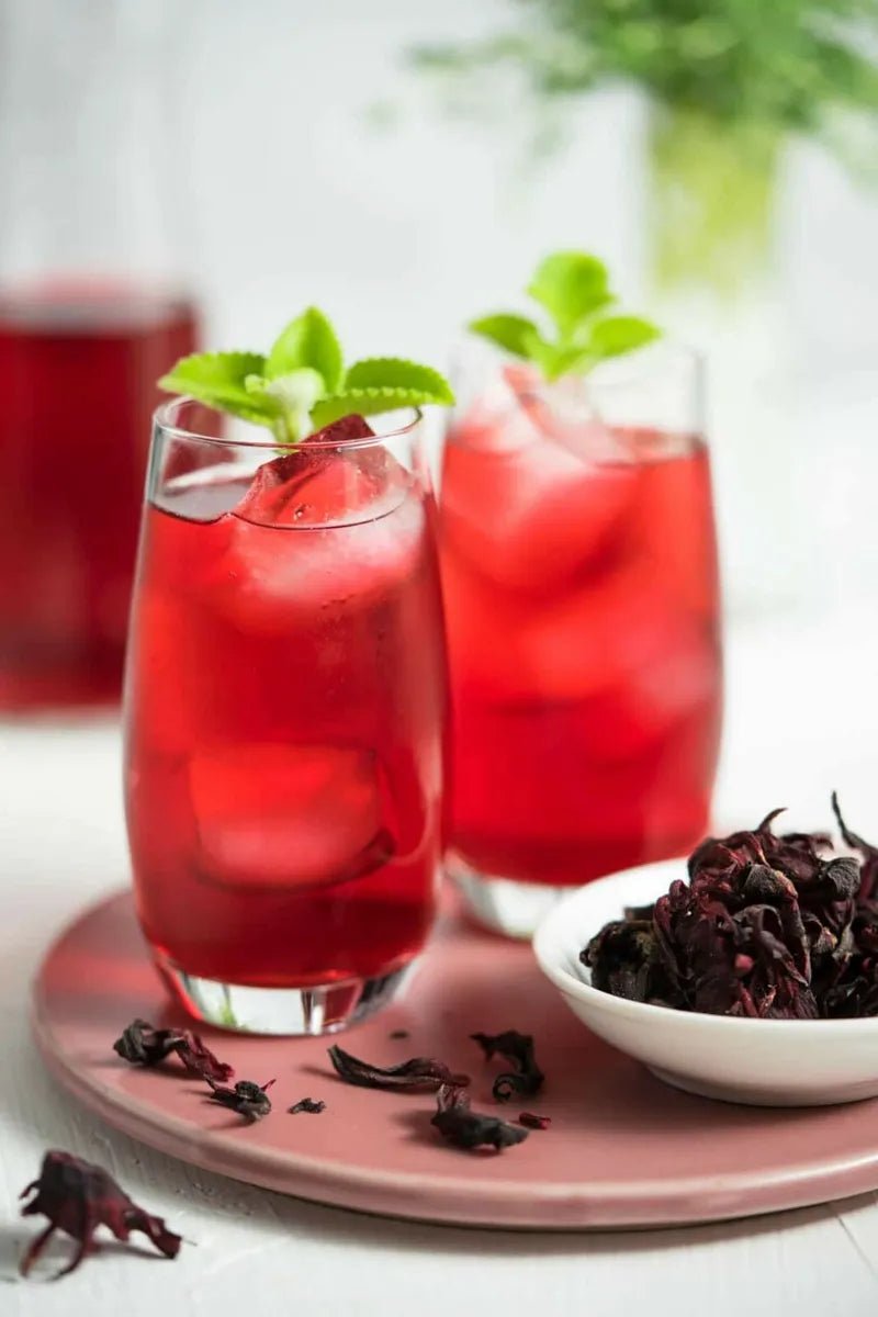 crimson paradise hibiscus iced tea: a symphony of refreshment - sy’a