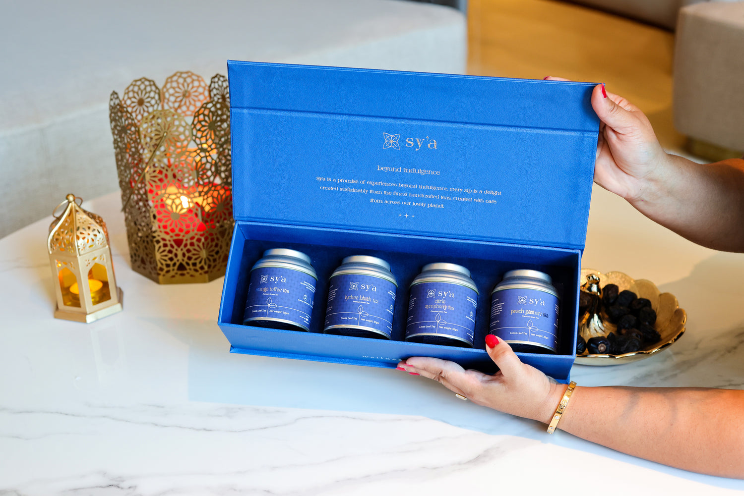 sy’a wellness box - green teas