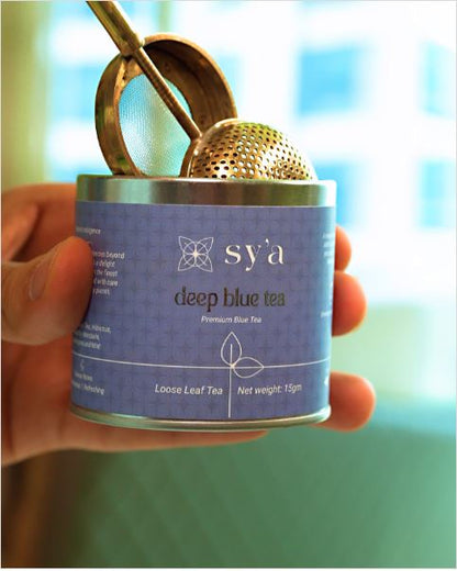 Blue Tea and Infuser