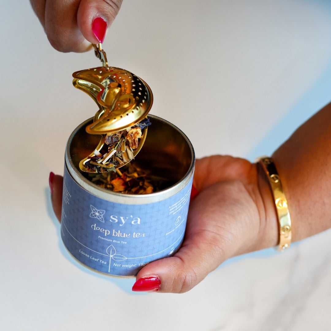 Blue Tea and Moon Infuser