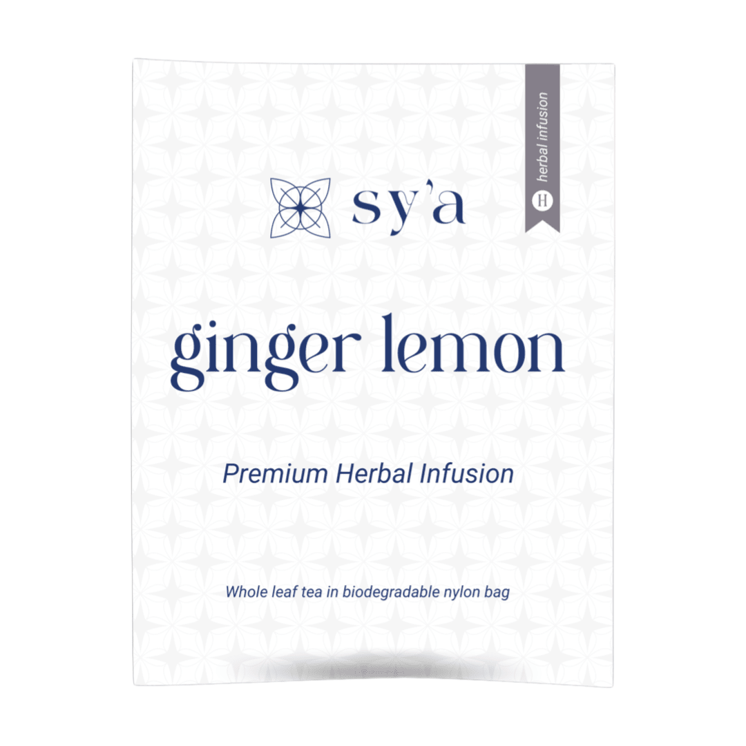 Ginger Lemon - 100 Biodegradable Pyramid Tea Bags - sy’a