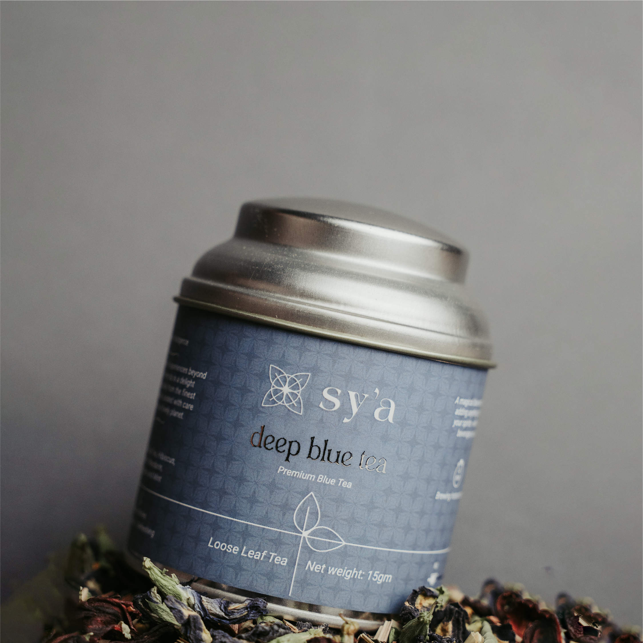 15 gms loose leaf tea box of blue tea