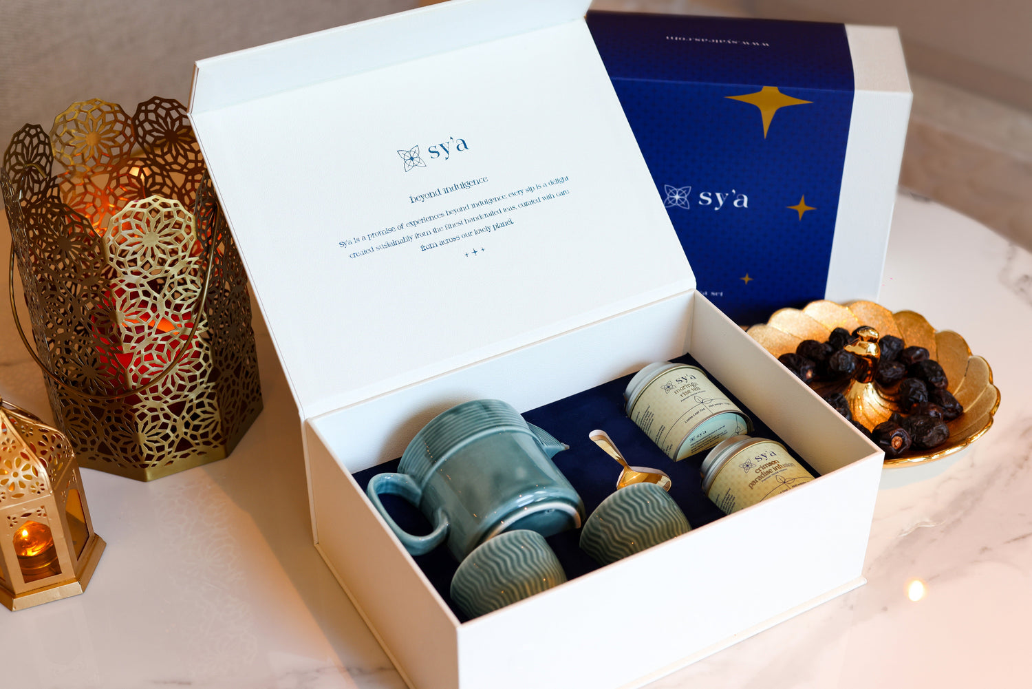 Royal tea set green with herbal teas - sy’a