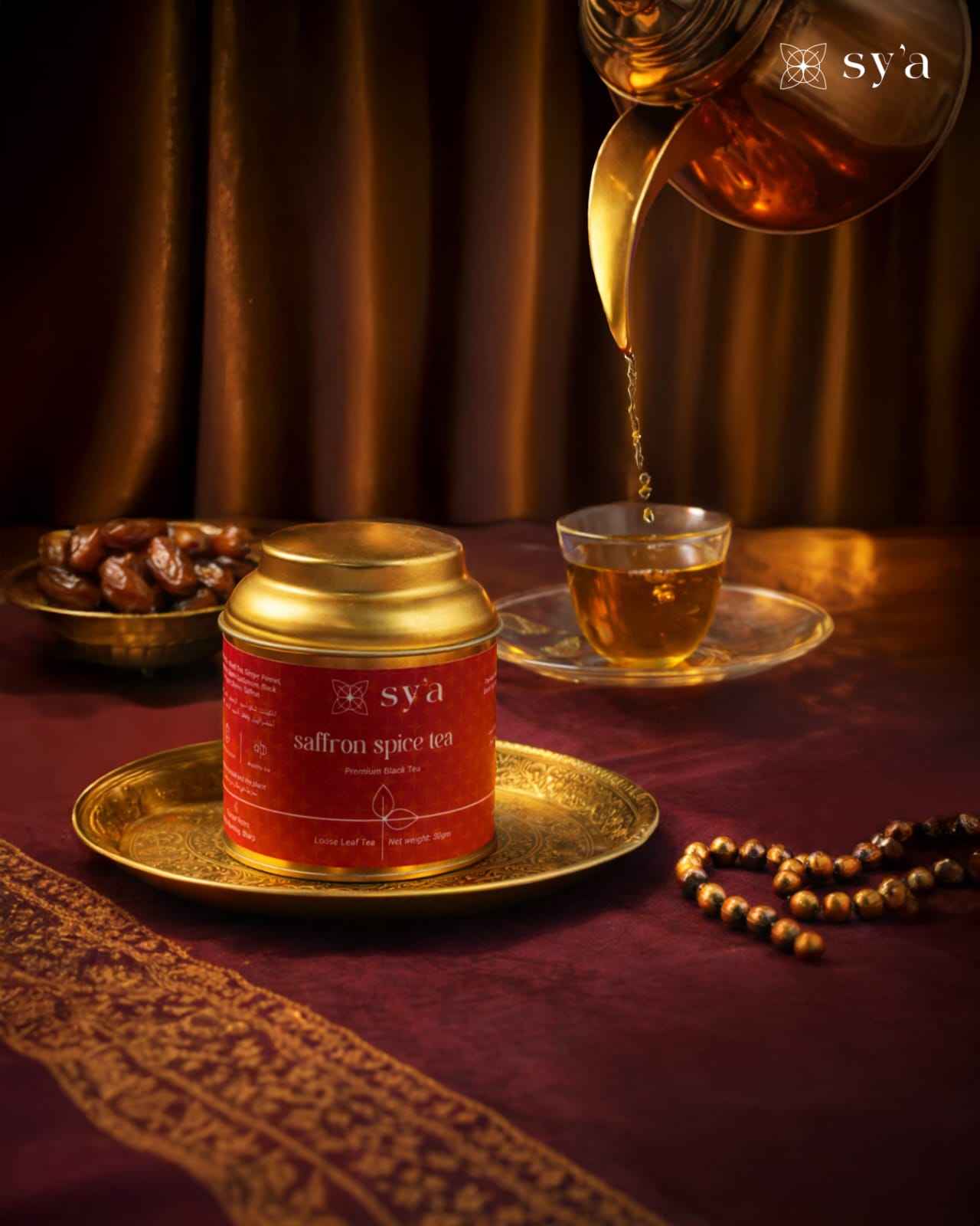 Saffron Spice Tea 30gm - sy’a